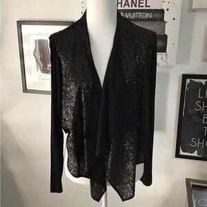 Calvin Klein Black Sequin Cardigan
